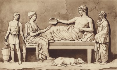 Græsk familiemåltid af English School